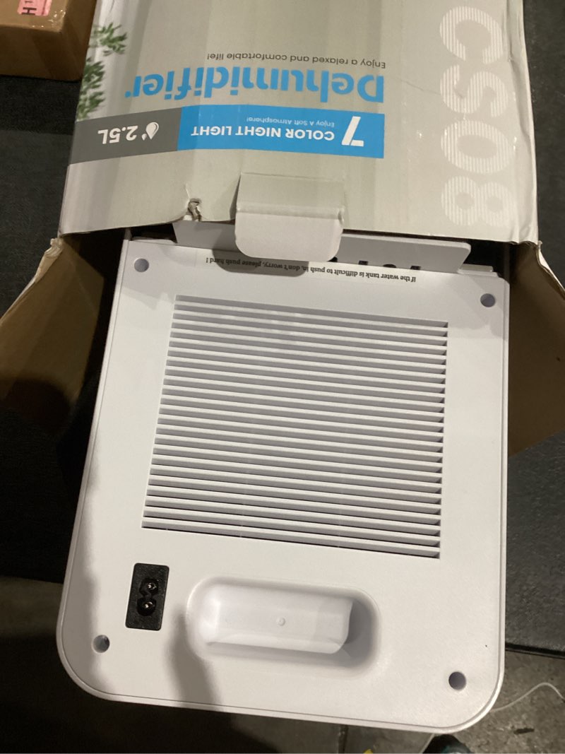 dehumidifier for home, quiet portable dehumidifier with auto shut off, 7-color led light for basemen
