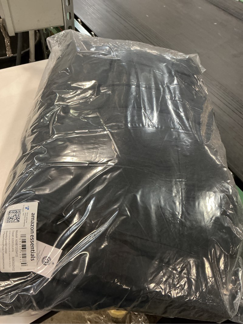 Condition photo showing New/Like New for Amazon Essentials Mens Hooded Long Puffer Coat 4X-Large Big Black