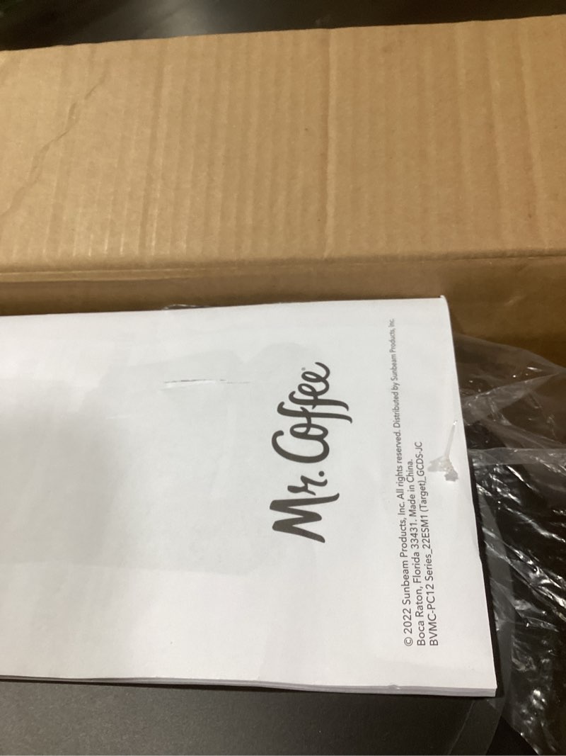 Condition photo showing New/Like New for Mr. Coffee® 12-Cup Programmable Coffeemaker, Brew Now or Later Coffee Maker