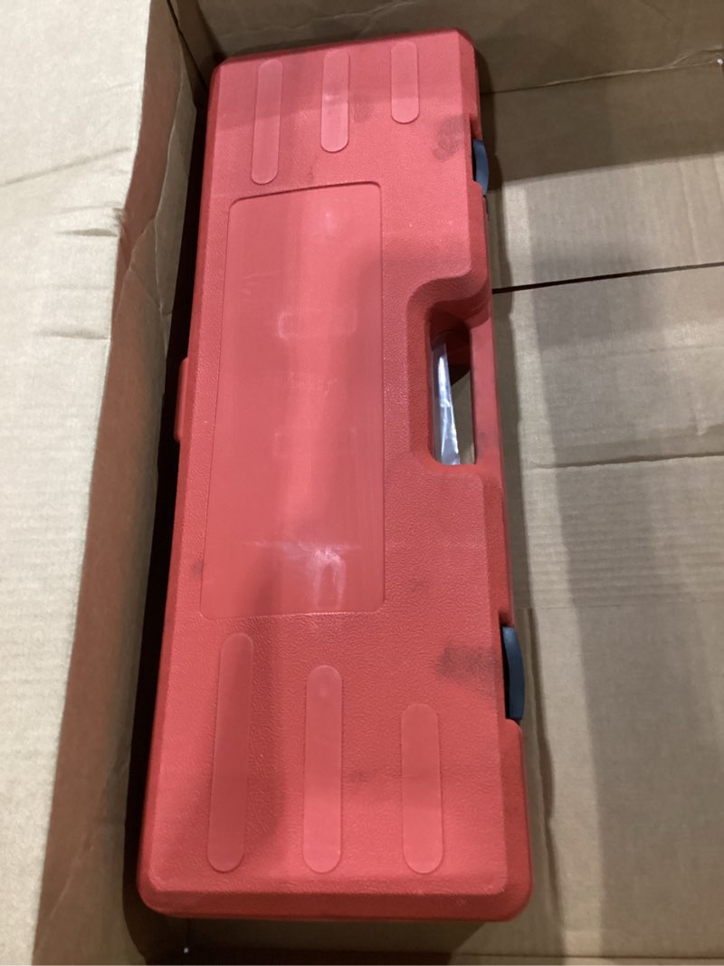 Condition photo showing As Is for 9-way slide hammer puller set, front wheel hub remover & rear wheel axle removal tool, heavy duty bearing puller set with carry box