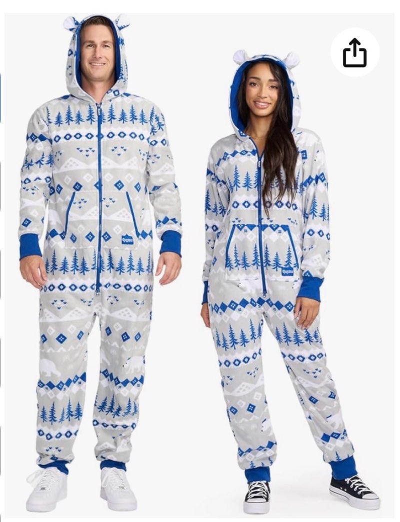 tipsy elves christmas onesies for adults - comfy unisex matching holiday jumpsuits with convenient p