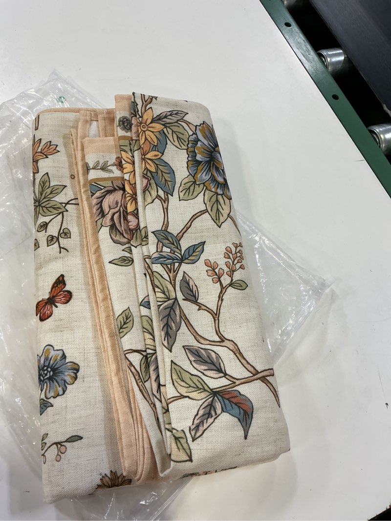 Condition photo showing New/Like New for isaenne designer french linen rectangular tablecloth,79"x55"-cornucopia | vintage elegant table cloth for rectangle table,floral and bird pattern for dining kitchen tea party thanksgiving,decor cornucopia 79" x 55" (rectangular)