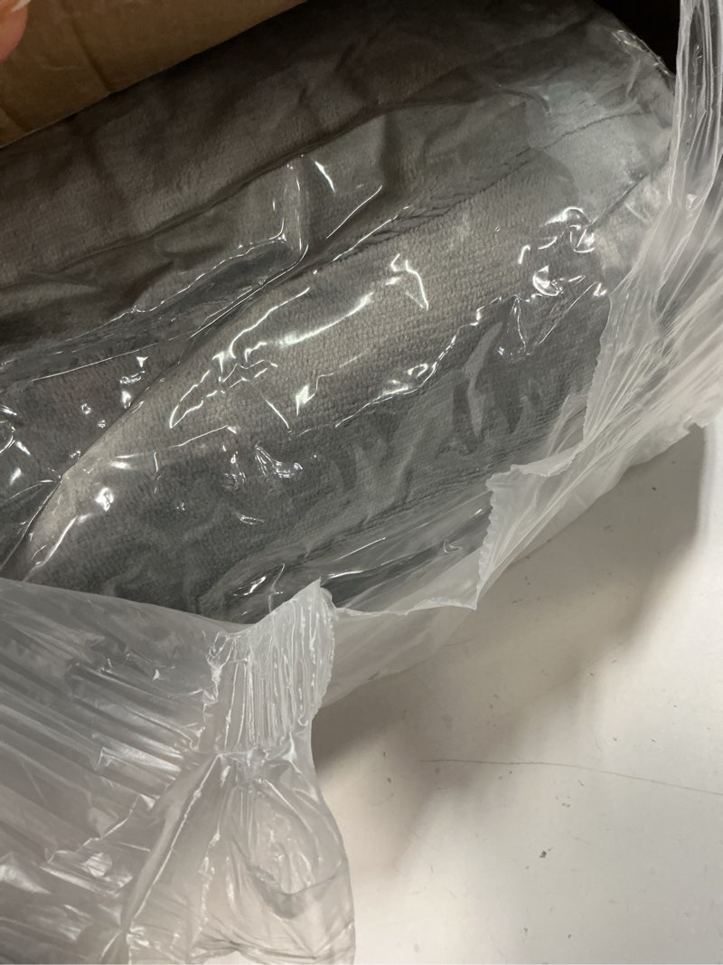 Condition photo showing Good Condition for Heated Blanket Electric Throw 60"x84", 8lbs Thick Flannel Heating Blanket, 6 Heat Levels & 9 Hours Auto Off, Machine Washable Overheated Protection Electric Quilt for Couch, Bed, Sofa (Gray)