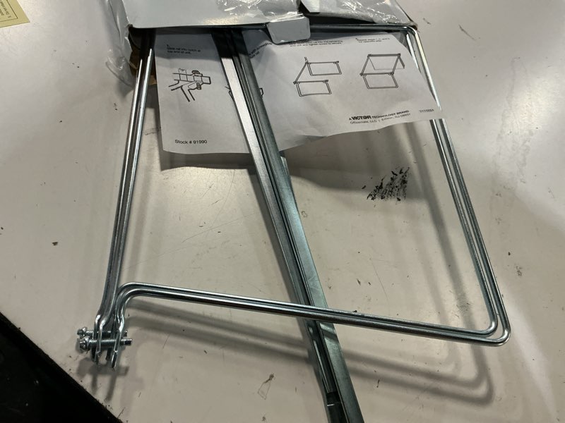 Condition photo showing Good Condition for officemate hanging file frame, letter size, adjustable 14 to 18-inches, 2 count (pack of 1),silver, 91990
