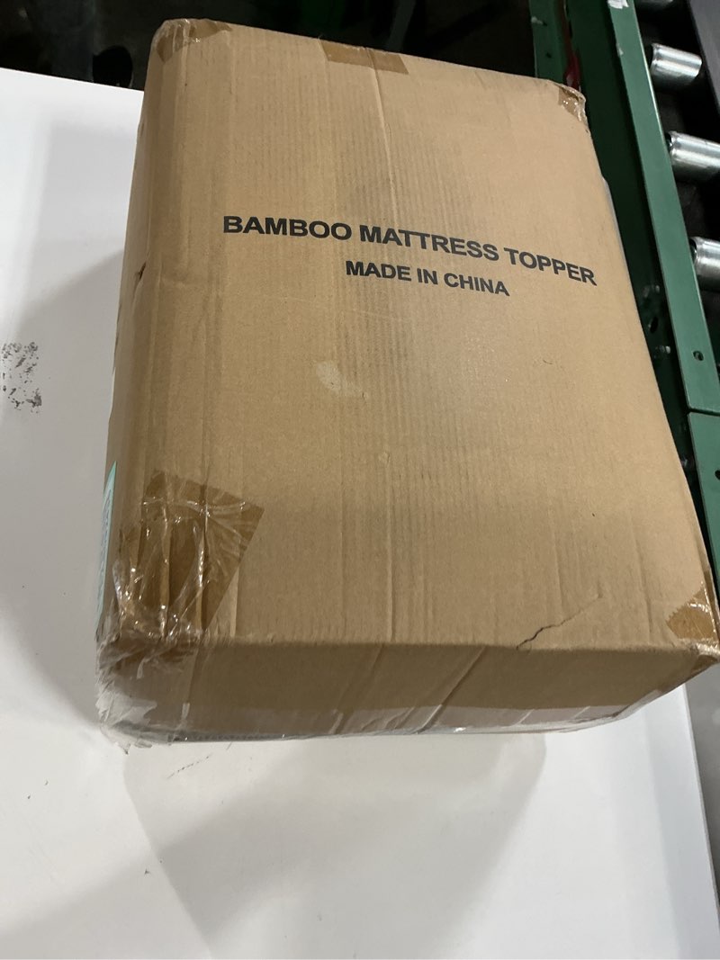 Condition photo showing New/Like New for mattress pad king size - 3d+7d down alternative fill, viscose made from bamboo cover, extra plush for back pain, 8"-18" deep pocket(78"x80")