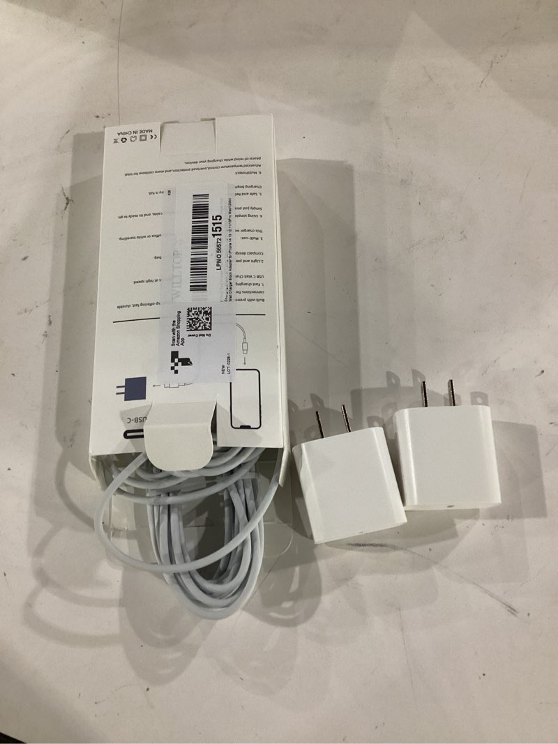 Condition photo showing New/Like New for iphone fast charger,apple charger super quick iphone charger fast charging,2pack 10ft long type-c to lightning cable cord usb c wall charger block adapter for iphone 14 13 12 11/13pro max/12mini/xs/xr 10ft(c-l? white