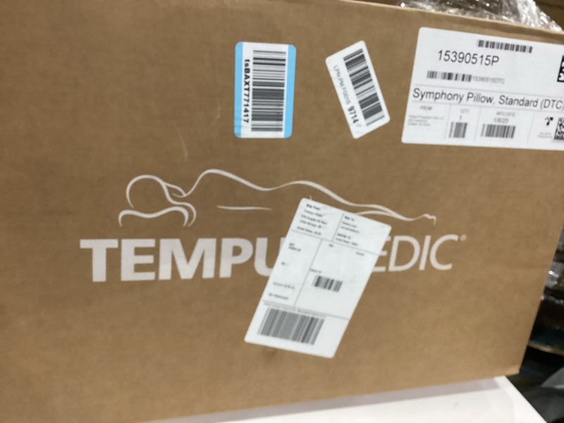 Condition photo showing Good Condition for Tempur-Pedic Memory Foam Symphony Pillow Luxury Soft Feel, Standard, White 1
