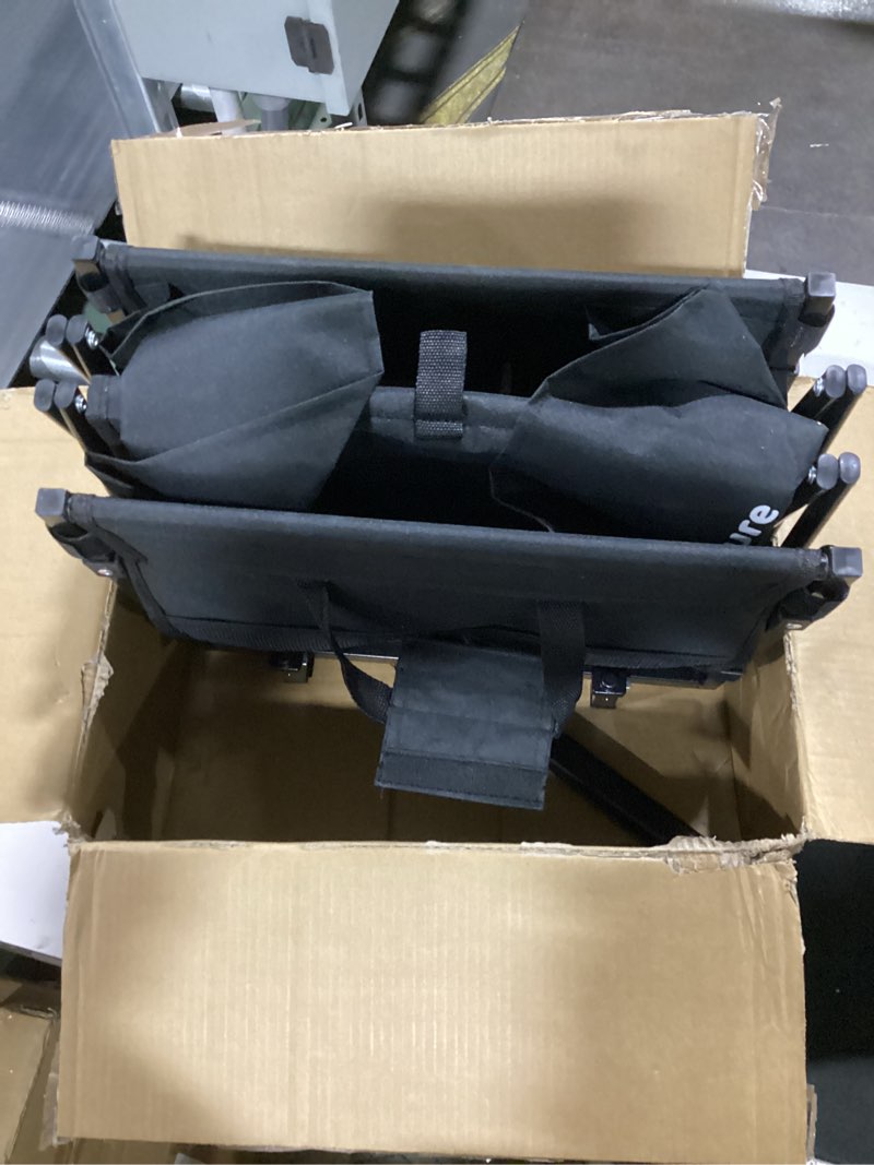 Condition photo showing Good Condition for collapsible wagon cart foldable - portable heavy duty folding beach wagons with wheels - outdoor utility carts for groceries, shopping, camping, sports, garden with large capacity - black