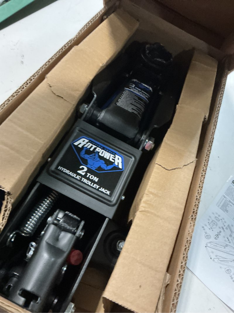 Condition photo showing Good Condition for antpower 2 ton floor jack,with wheels for secure lifting,fast lift floor jack, quick lift pump for sport utility vehicle,providing stable support for various cars,lifting range of 5.31" to 13" (2 ton)