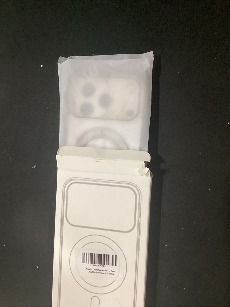 Condition photo showing New/Like New for acestar 360° magnetic stand case compatible with iphone 17 pro max, rotatable flexible ring holder phone cover for men women | compatible with magsafe | shockproof & anti-scratch | anti-yellowing iphone 17 pro max clear