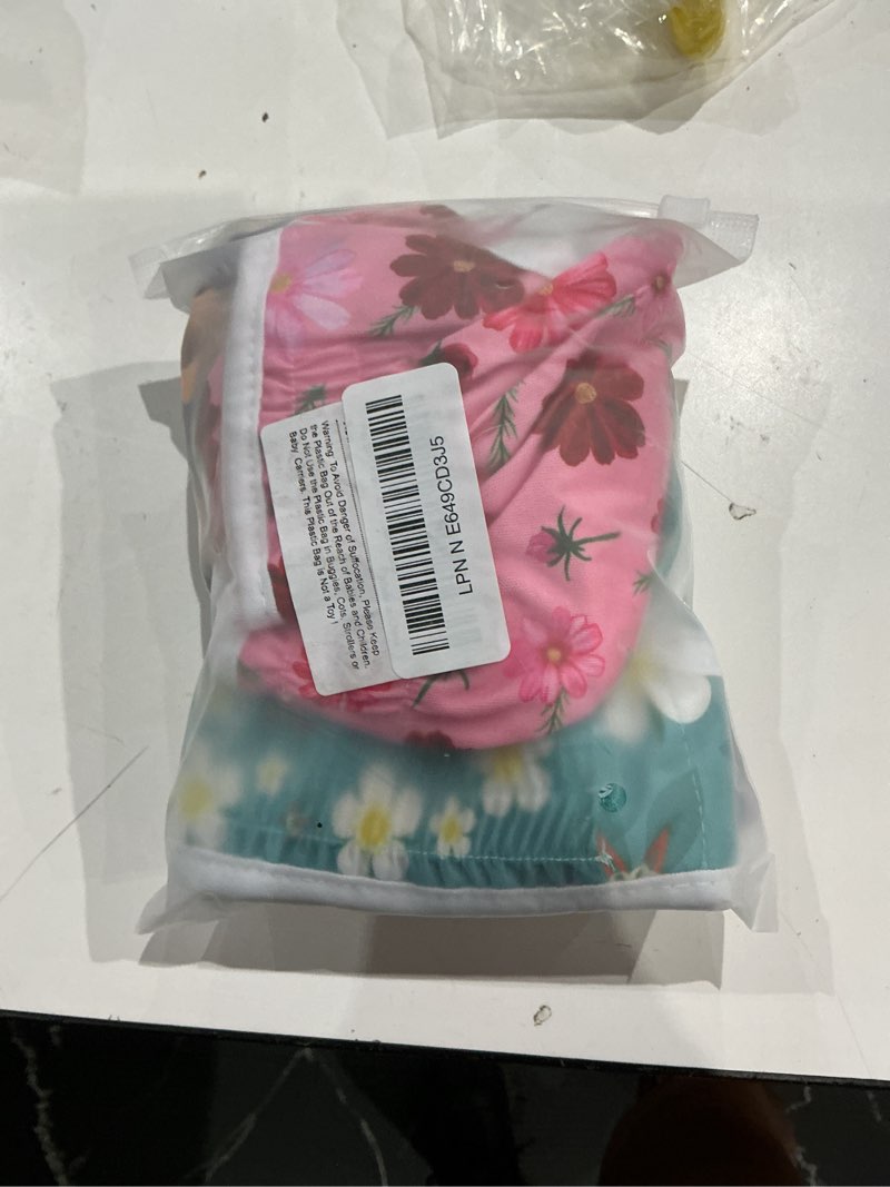 Condition photo showing As Is for pet soft washable female diapers (3 pack) female dog diapers, comfort reusable doggy diapers for girl dog in period heat (cute flower, s) cute flowers small:10''-14''