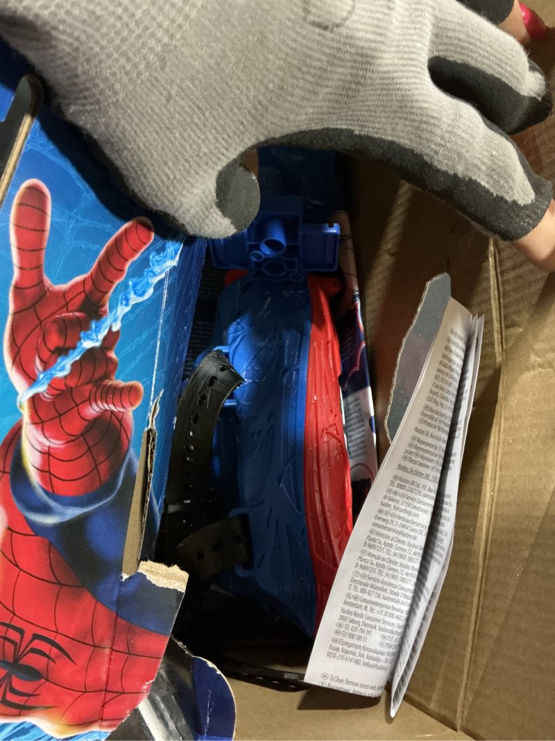 Condition photo showing As Is for Marvel Spider-Man Real Webs Ultimate Web Blaster, 2-in-1 Blaster, Role Play Toy, Spider-Man Costume, Spider-Man Toys for Kids 5 and Up