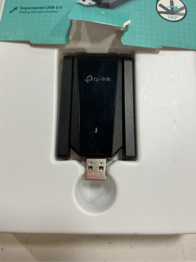 Condition photo showing Good Condition for tp-link usb 3.0 wifi adapter for desktop pc (archer tx30u plus)-ax1800 wifi 6 dual-band plug and play wireless network adapter with 2.4ghz, 5ghz, 2×high gain antenna, wpa3, supports windows 11/10 ax1800, wifi 6