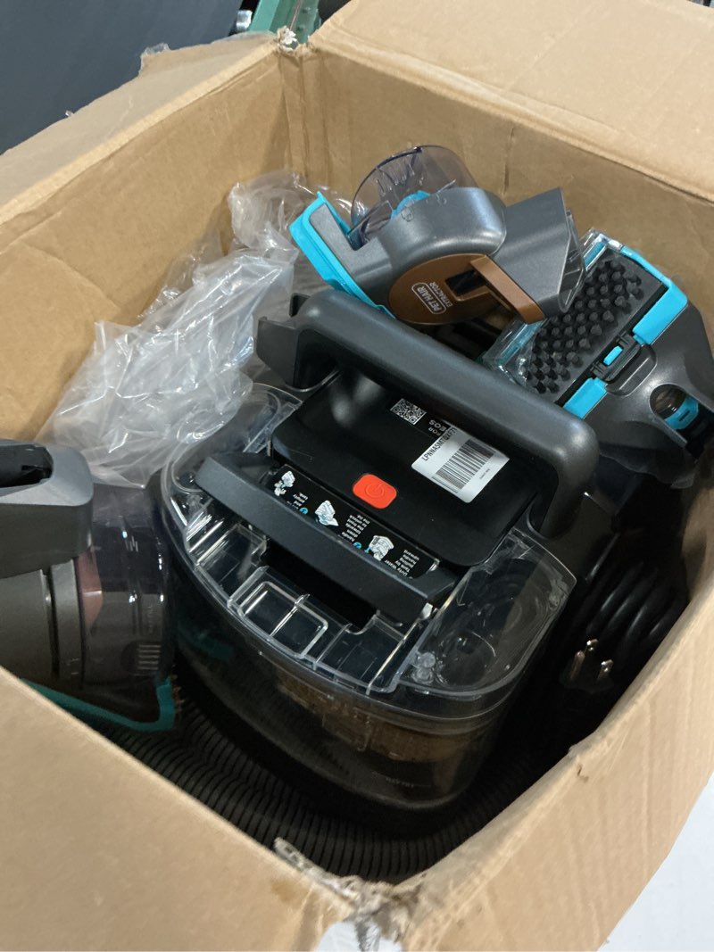 Condition photo showing Good Condition for Shark StainStriker HairPro Portable Carpet, Upholstery & Area Rug Cleaner with Pet Mess & Hair Tools, Self-Cleaning, Perfect for Pets & Car Interiors, 4 Cleaning Tools & Pet Solution, Copper, PX251 StainStriker w/ HairPro Technology