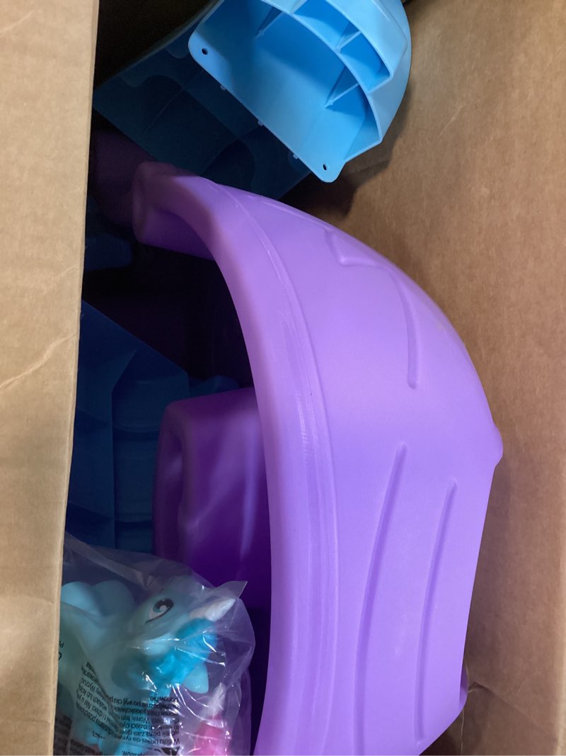 Condition photo showing Good Condition for step2 rain showers and unicorns water table, kids water and sand activity sensory playset, summer outdoor toys, 13 piece water toy accessories, for toddlers 1.5+ years old, blue & purple rain showers & unicorns