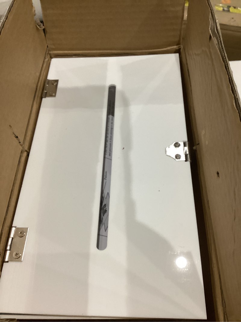 Condition photo showing Good Condition for LemonRoad White 10 Inches Wedding Acrylic Card Gift Box with Lock Slot and Last Name Transfers Money Box for Bridal Shower Wedding, Honeymoon, Baby Shower Birthday Party Reception Decoration