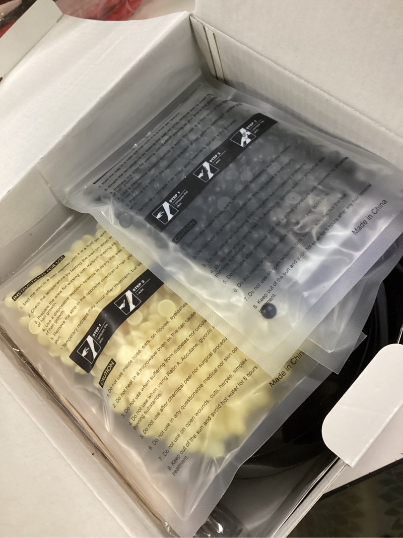 Condition photo showing Good Condition for KeShi Waxing Kit, Painless Hair Removal Wax Warmer with 6 Bags Hard Wax Beans for Full Body, Legs, Face, Eyebrows & Bikini— Ideal for Both Women & Men