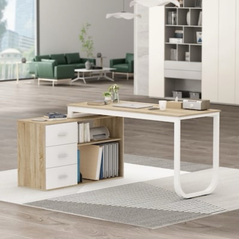 latwon l-shape desk