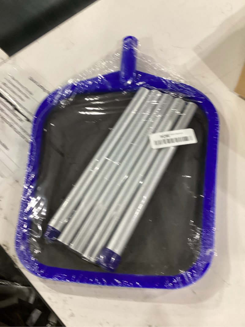 Condition photo showing Good Condition for pool skimmer - pool skimmer net with 5 section adjustable telescopic aluminum pole, 23''- 60'', pool net skimmer rake with ultra fine mesh , pool leaf skimmer for swimming pools, spas, hot tubs pool skimmer with 5 poles
