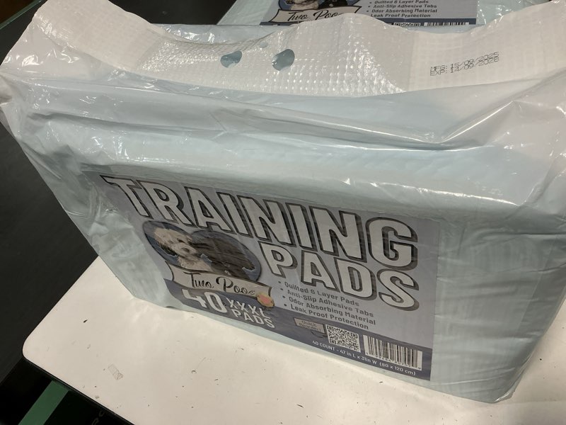 Condition photo showing New/Like New for Training pads 40 XXXL pads two poos