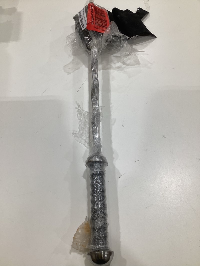 Condition photo showing As Is for medieval spiked battle mace, decorative knight flail weapon replica, historical collectible mace 2 polished