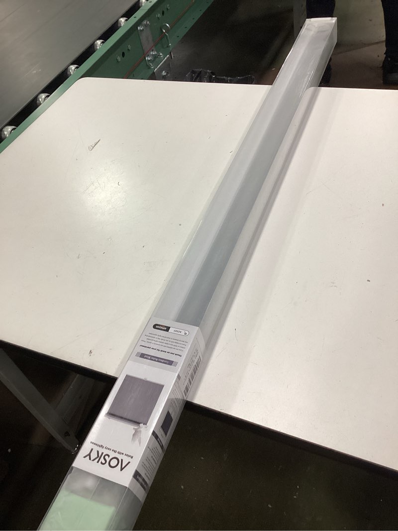 Condition photo showing New/Like New for AOSKY Cordless Roller Shades Blackout Blinds for Windows Room Darkening Rolled Up Shades with Spring System, UV Protection Window Shades Door Blinds for Home and Office (43" W x 72" H,Grey) 43"W x 72"H Grey