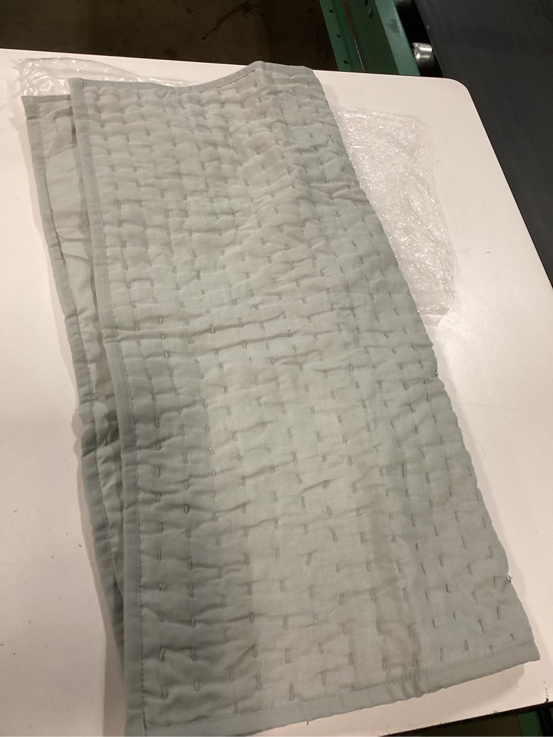 Condition photo showing Good Condition for the quince european linen cotton stitch sham in the shade mist 1pc 26in x26in