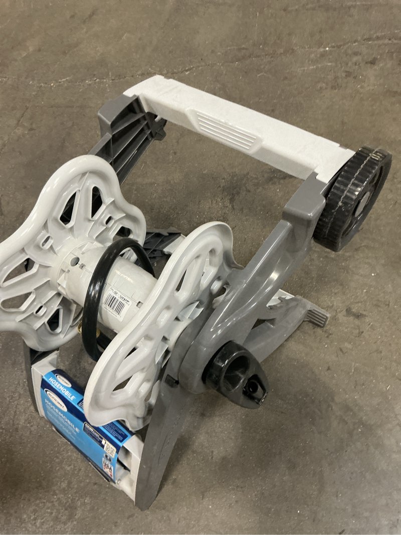Condition photo showing As Is for suncast hosemobile plastic 175-ft cart hose reel