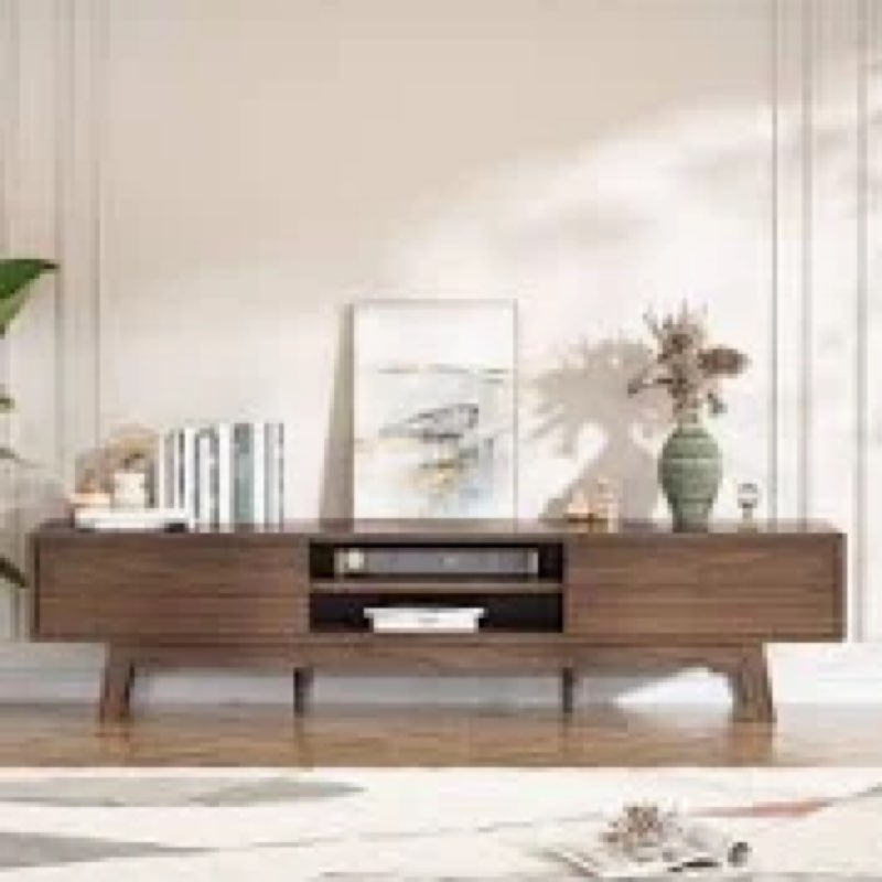 Brosch 59" TV Console, Mid Century Modern Media Console for 55/60/65 Inch TV
