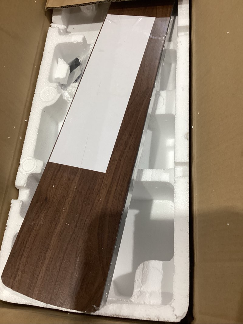 Condition photo showing New/Like New for 52 inch black ceiling fans with lights and remote, led low profile flush mount ceiling fan for bedroom, living room, with quiet dc motor, dimmable 6 speeds black 52 inch