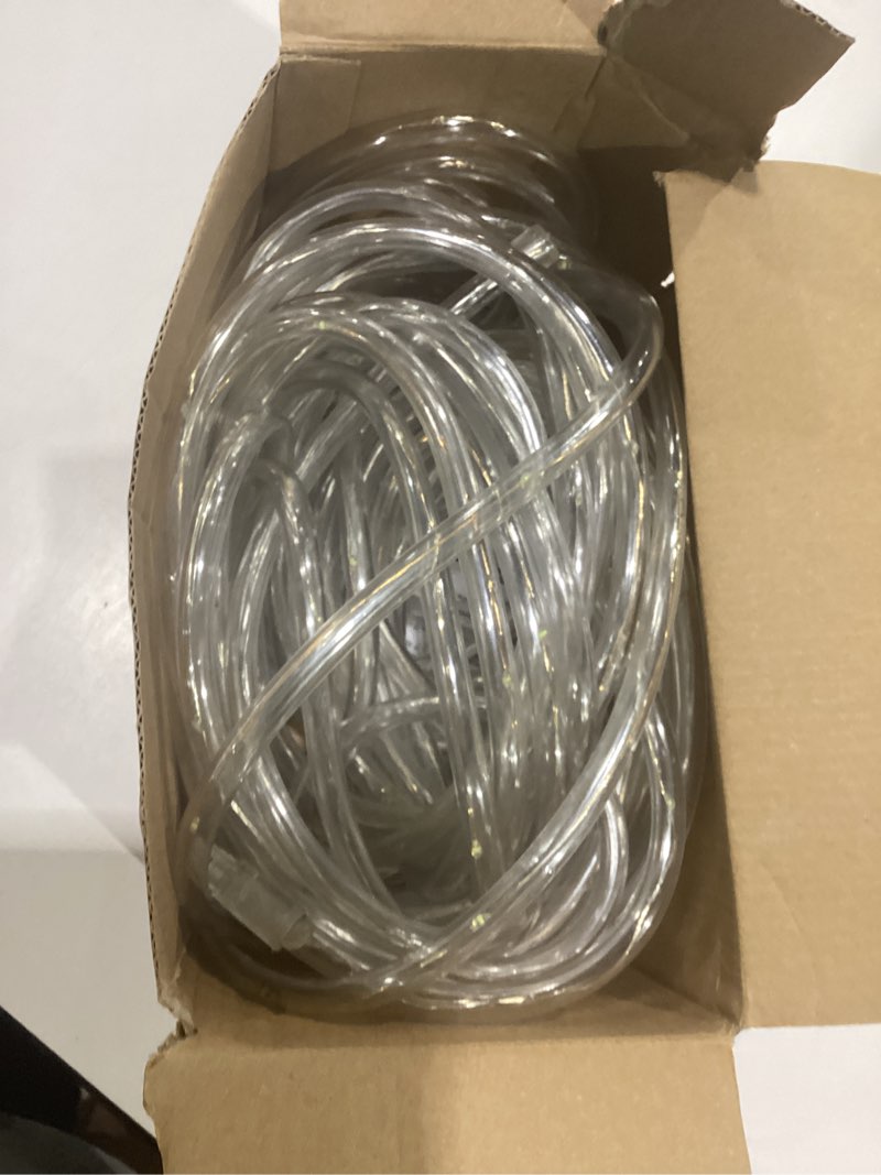 Condition photo showing Good Condition for solar rope lights outdoor, 2 packs total 144ft 400led solar string lights with 8 lighting modes, waterproof solar powered fairy lights for party garden yard home holiday tree decoration, warm white