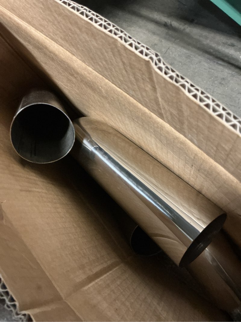 Condition photo showing Good Condition for 3 inch diy custom mandrel exhaust pipe tube pipe, 40 inch straight pipe, 3''od straight & mandrel bend pipe(45/90/180 degree) kits, t304 stainless steel, universal fitment - 8pcs 3''straight+45°+90°+180°-8pcs