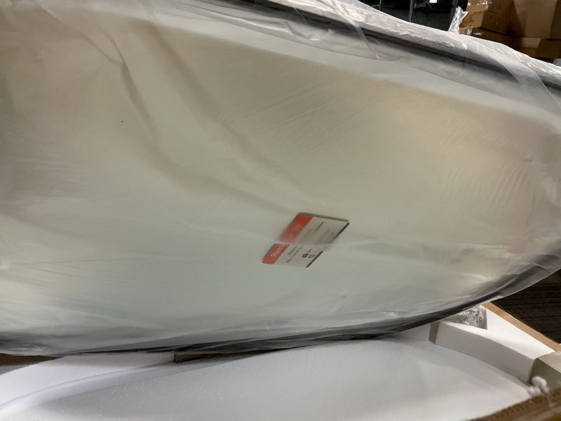 Condition photo showing New/Like New for Keonjinn Oval LED Bathroom Mirror 20x32 Inch, Black Beveled Metal Frame, Frontlit & Backlit Bathroom Mirror with 3 Color Tempurature, Dimmable Lighted Mirrors for Wall with Anti-Fog, HD Tempered Glass 32"L x 20"W Matte Black