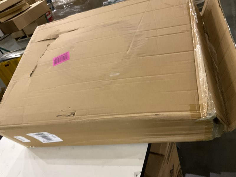 Condition photo showing As Is for 4 in 1 Folding Bedside Commode Chair for Elderly with Arms and Back,Adjustable Height Raised Toilet Seat with Handles,Adults Potty Chair for Seniors,Disabled Holds Up to 350 lbs (PU Soft Seat) Style 1