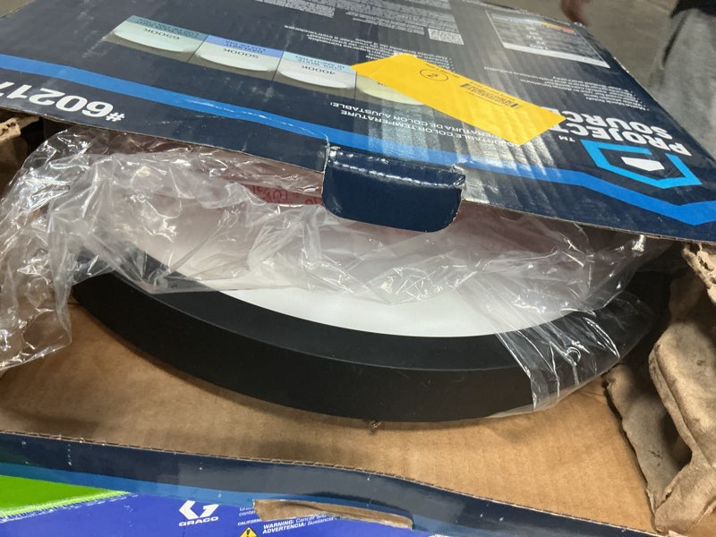 Condition photo showing As Is for #6021703  project source  13-in led round flushmount lights