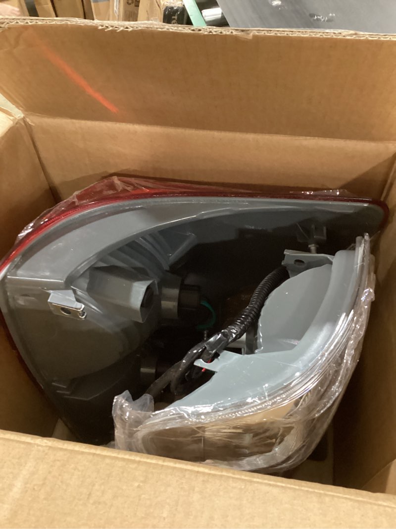 Condition photo showing As Is for g-plus tail lights assembly compatible with toyota tundra 2007-2013,rear brake tail lamps w/wiring harness,driver left & passenger right luces traseras, faros traseros, luces traseras [red] 2007-2013 tundra