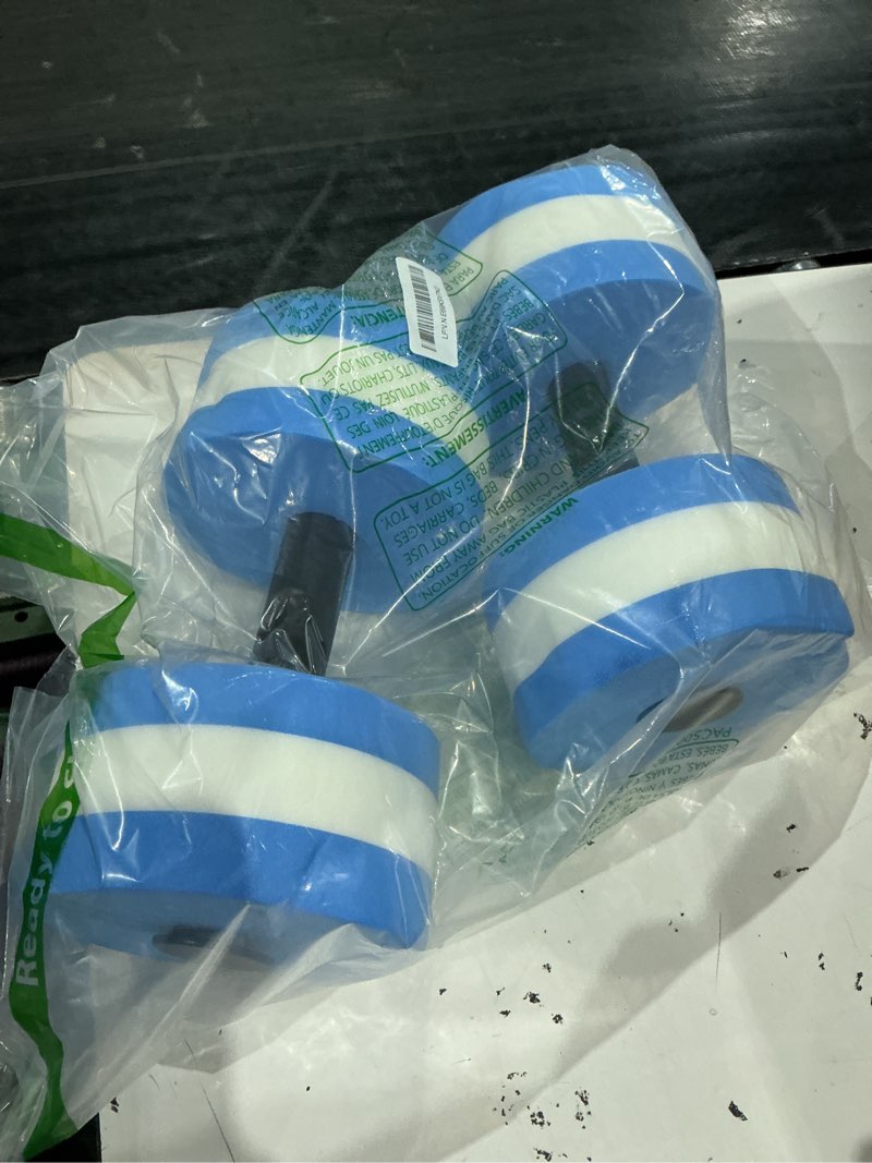 Condition photo showing Good Condition for bigboss sports aquatic exercise dumbbells aqua fitness barbells exercise hand bars-set of 2 blue