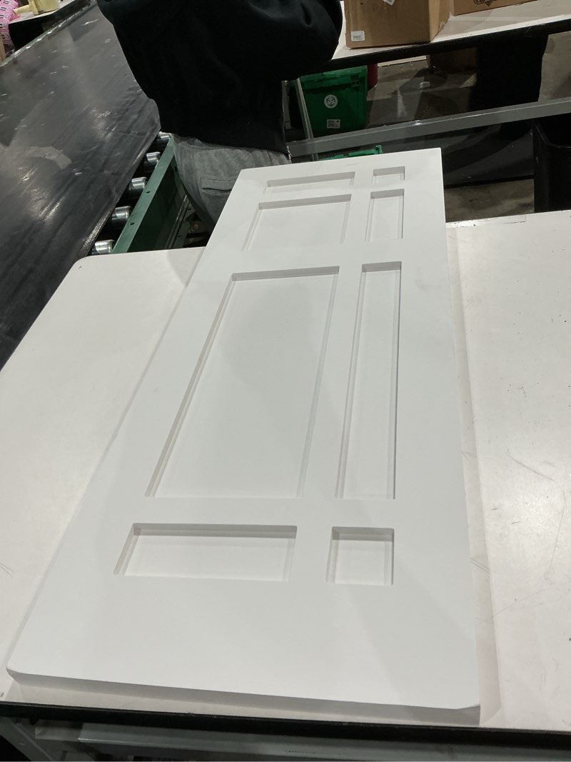 Condition photo showing Good Condition for similar to not exact true fit pvc san juan capistrano mission style fixed mount shutters, unfinished (per pair - hardware not included)