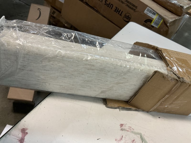 Condition photo showing New/Like New for persilux light filtering roller shades for window blinds,cordless,linen fabric,thermal insulated fabric uv protection shades for home,office,bedroom,door,light filtering-cream,40" w x 72" h 40"w x 72"h light filtering-cream
