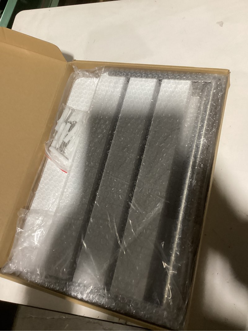 Condition photo showing Good Condition for 18" Folding Shower Seat Wall Mounted,Fold Down Shower Bench for Small Shower Space, Home Care Wood Stool for Inside Shower 18 Inchs White