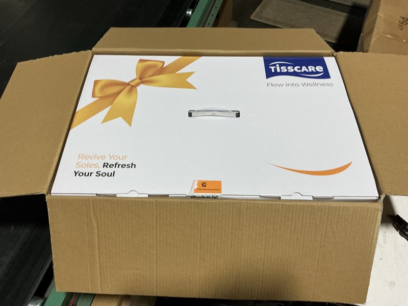 Condition photo showing New/Like New for tisscare shiatsu foot massager with heat, fsa eligible hsa foot massager for plantar fasciitis, neuropathy, circulation and pain relief, massage feet at home/office, gift for men and women 2026 new upgraded,gray