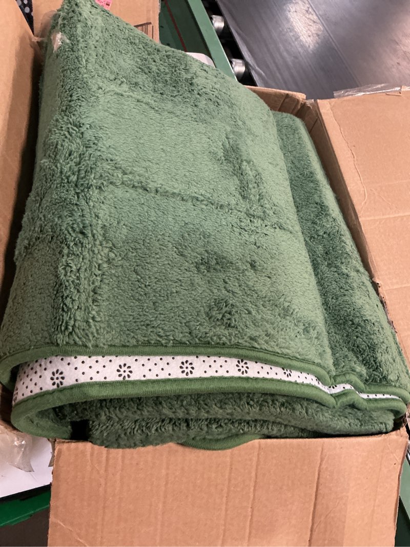 Condition photo showing As Is for (similar)amearea modern area rugs for bedroom living room, 4x6 feet sage green thickened memory foam rug, fluffy indoor washable rugs non slip minimalist carpet for kids boys girls dorm nursery room decor 4' x 6' (rectangular) sage green