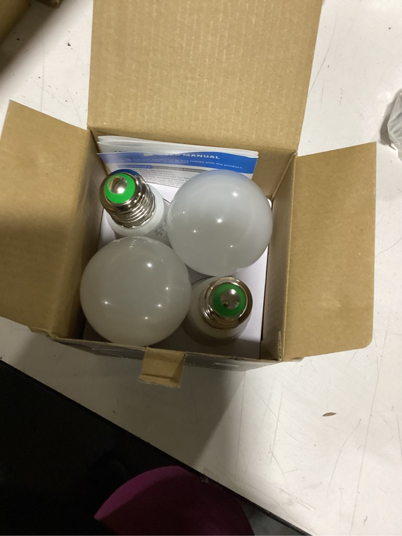 Condition photo showing New/Like New for ucb alexa light bulb 130w equivalent, smart light bulbs warm white to daylight tunable, a19 e26 bluetooth led bulbs work with alexa only for bedroom kitchen living office no wifi required 4 pack