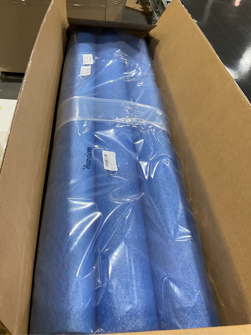 Condition photo showing New/Like New for Hanaive 6 Pcs 40 x 4.1 Inch Jumbo Pool Noodles Pre Slit Clamp Foam Protection Insulation Tubes for Padding Large Foam Tube for Swimming Floating Craft Projects Padding Bumper(Blue)