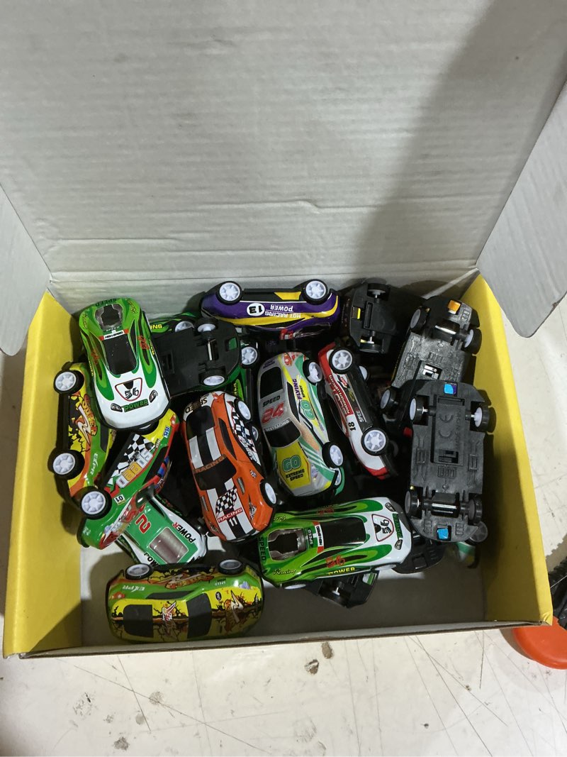 Condition photo showing As Is for vileafy 30 mini race cars for classroom prizes, party favors for kids 4-8 years old, bulk small pull back car toys for treasure box, mini toys cars for boys and girls goodie bag stuffers for kids