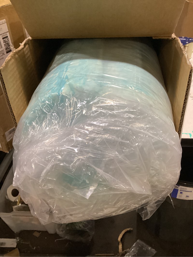 Condition photo showing As Is for 2 inch 5-zone twin memory foam mattress topper, gel infused foam mattress topper for pressure relief, certipur-us certified twin bed topper,blue, 38"×75" 2 inch twin