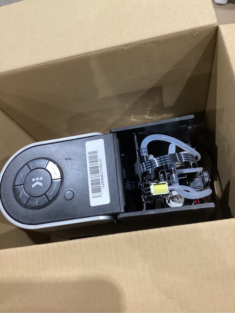 Condition photo showing As Is for keurig k-supreme single serve k-cup pod coffee maker, multistream technology, 4 brew sizes, 66oz dual-position removable reservoir, black black coffee maker