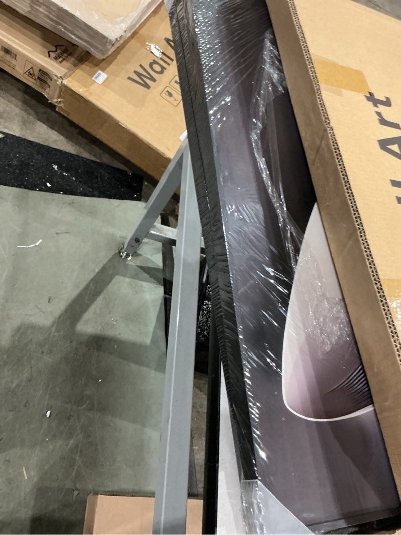 Condition photo showing Good Condition for large framed modern abstract wall art 3 piece set, black and white decorative artwork, minimalist trendy line geometric bright style pictures prints for living room hallway and office 20x30 inch 30" h x 20" w x 3pcs black and white bright style