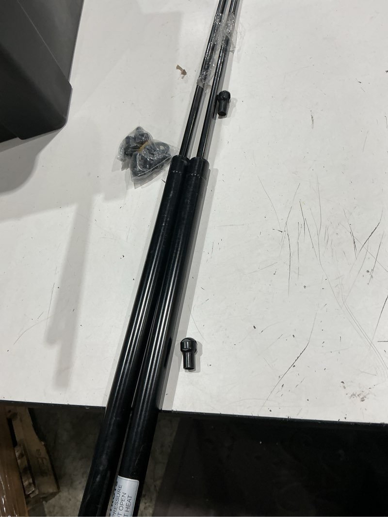 Condition photo showing As Is for heavy duty gas struts 28 inch 250lbs lift support, st280m250 28" gas shock springs for heavy lid snowmobile trailer trap door rv kicthen door custom outdoor(fit 200-275lbs lid), set of 2 by arana 28 inch 250 lb