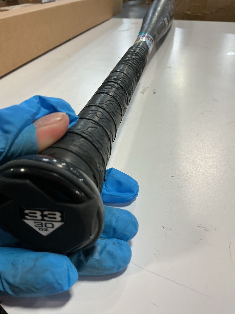 Condition photo showing As Is for easton project 3 alpha -3 bbcor baseball bat | 2019 | 1 piece aluminum | carbon-core | atac alloy | vrs cor | speed end cap | lizard skin grip | 2 5/8" barrel 32"/29 oz